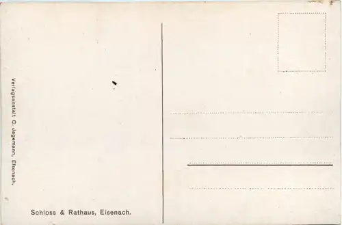 Eisenach, Schloss u. Rathaus -395334