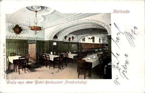 Karlsruhe - Gruss aus dem Hotel Friedrichshof -604666