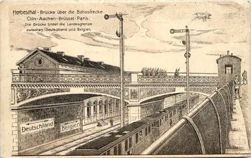 Herbesthal Brücke über die Bahnstrecke -631104