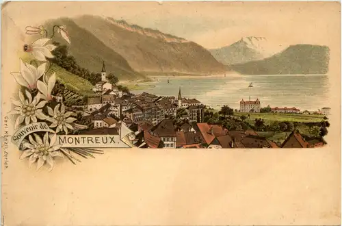 Souvenir de Montreux - Litho Carl Künzli -629820