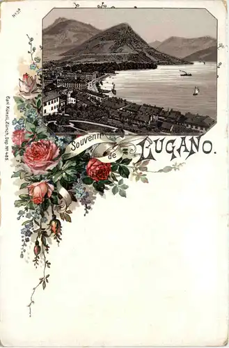 Souvenir de Lugano - Litho Carl Künzli -629768