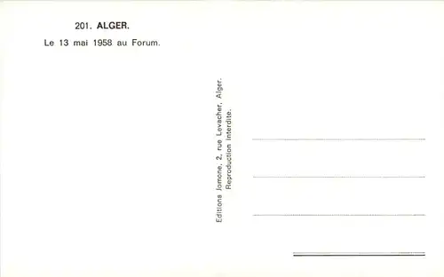 Alger - Le 13 mai 1958 au Forum -630550