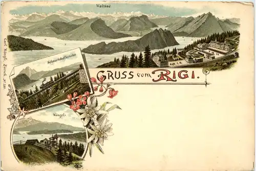 Gruss vom Rigi - Litho Carl Künzli -629848