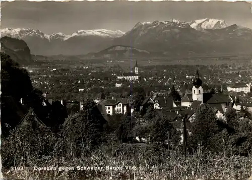 Dornbirn gegen Schweizer Berge -630032