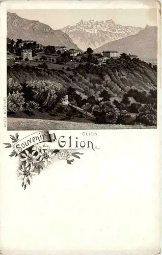 Souvenir de Glion - Litho Carl Künzli -629786