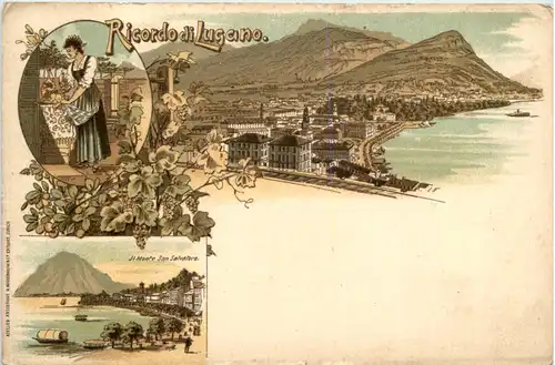 Ricordo di Lugano - Litho -629846