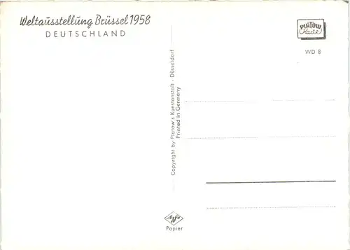 Bruxelles - Weltausstellung 1958 Deutschland -630770