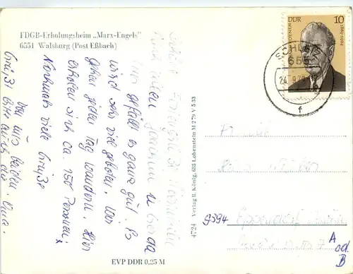 Walsburg, FDGB-Erholungsheim Marx-Engels -395690