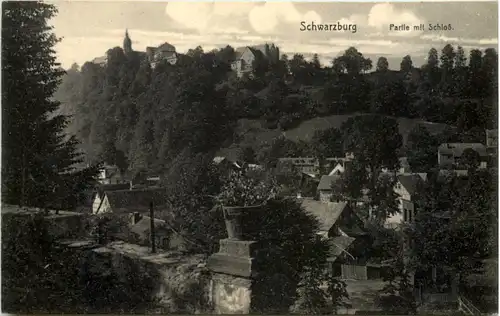 Schwarzburg, Partie mit Schloss -520272