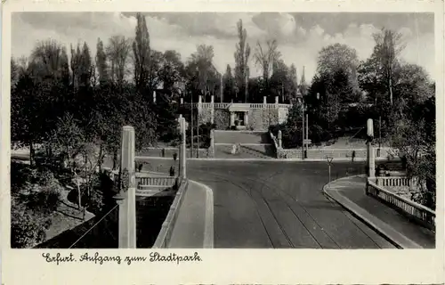 Erfurt, Aufgang zum Stadtpark -503432