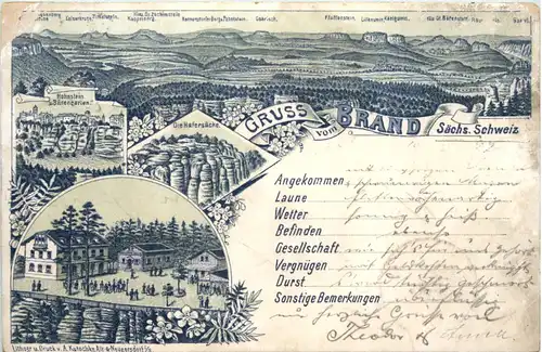 Gruss vom Brand - Litho -631704