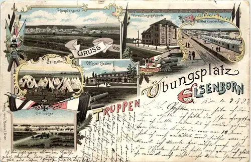 Gruss vom Truppenübungsplatz Elsenborn - Litho -631130