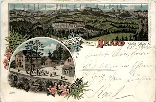 Gruss vom Brand - Litho -631714