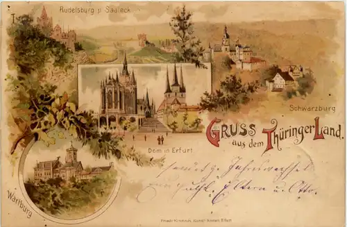 Gruss aus Schwarzburg - Litho -632106