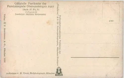 Oberammergau - Passionsspiele 1922 -631944
