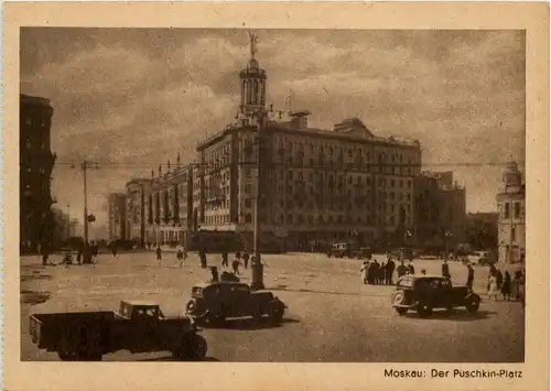 Moskau - Der Puschkin Platz -630746