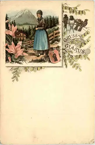 Gruss aus Glarus - Litho Carl Künzli -629762