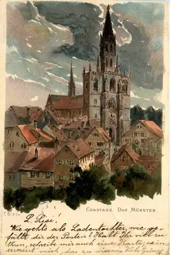 Konstanz - Das Münster - Litho -631920