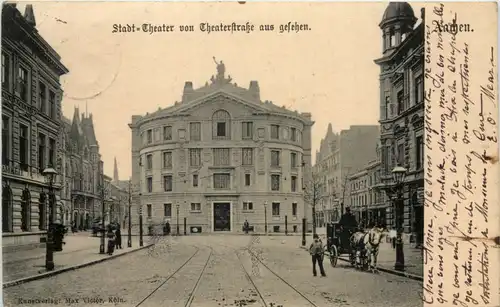 Aachen - Stadttheater von Theaterstrasse -631160