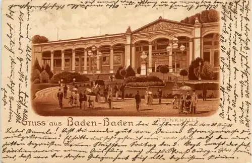 Gruss aus Baden-Baden - Litho -632018