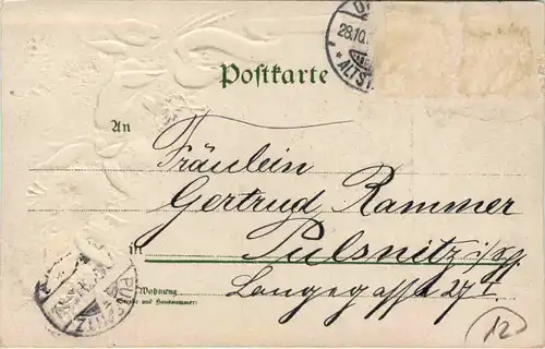 Dresden - Zwingerteich - Litho - Duftkarte -632040