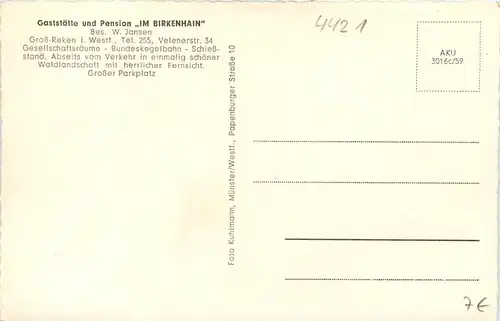 Gross-Reken - Gaststätte Im Birkenhain -631220