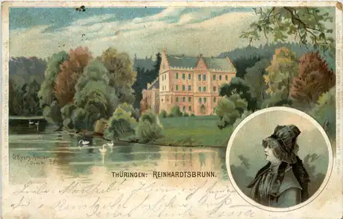Schloss Reinhardsbrunn bei Friedrichroda - Litho -631352