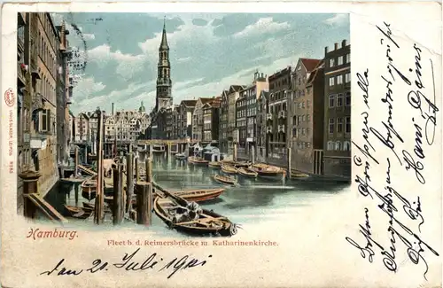 Hamburg - Fleet bei der Reimersbrücke -632834