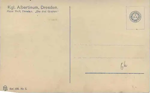 Die drei Grazien - Künstler AK Herm. Prell - Erotik -632786