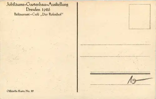 Dresden - Gartenbau Ausstellung 1926 -632068