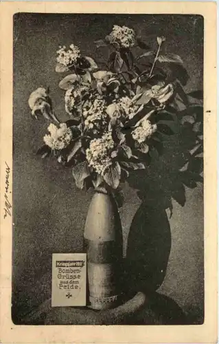 Bombengrüsse aus dem Felde - Kriegsjahr 1916 - Feldpost Res Feld Laz. 52 -633086