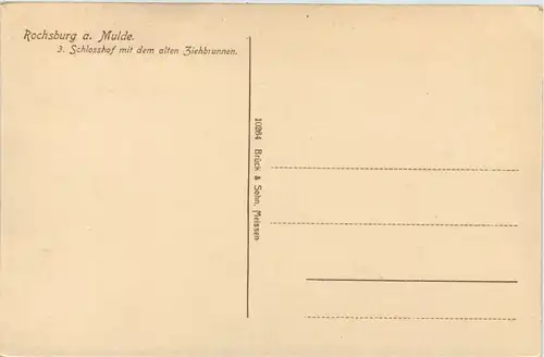 Rochsburg a. Mulde, Schlosshof mit dem alten Ziehbrunnen -505132
