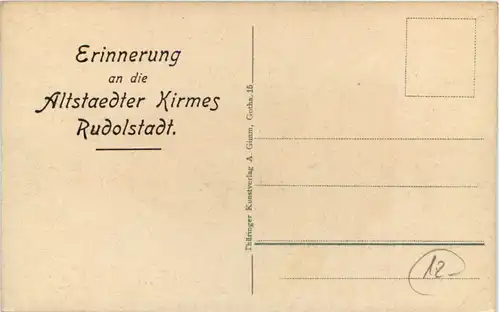 Rudolstadt - Erinnerung an die Altstaedter Kirmes - Tracht Thüringen -632132