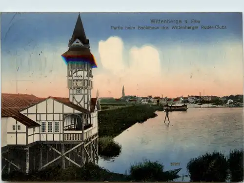 Wittenberge, Partie beim Bootshaus des Wittenberger Ruder-Clubs -397726