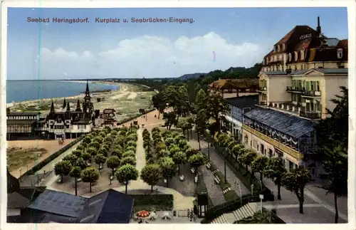 Seebad Heringsdorf, Kurplatz u. Seebrücken-Eingang -505192