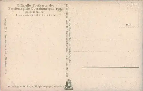 Oberammergau - Passionsspiele 1922 -631942