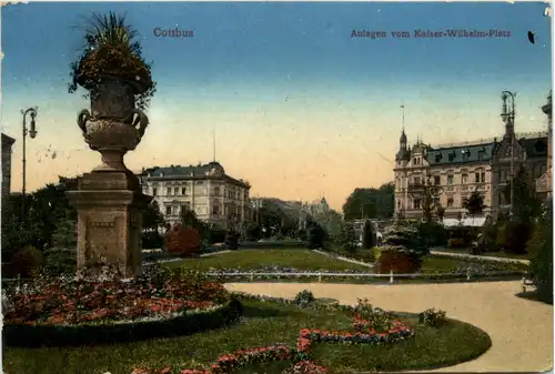 Cottbus, Kaiser-Wilhelm-Platz, Anlagen -398006
