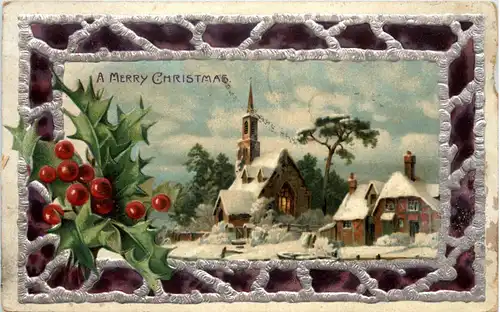Merry Christmas - Prägekarte -633538