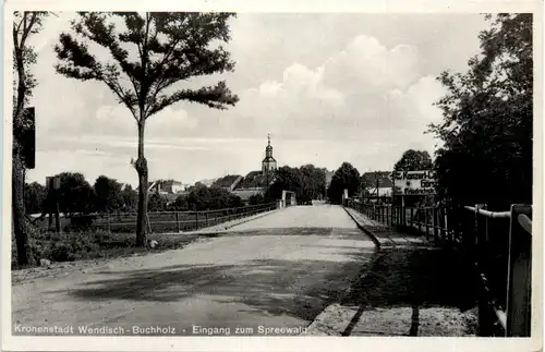 Kronenstadt Wendisch-Buchholz, Eingang zum Spreewald -398366
