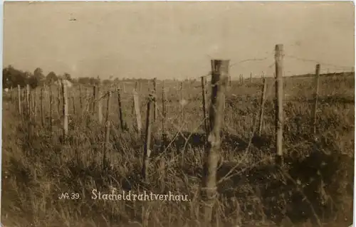 Stacheldrahtberhau - Feldüpost FEldartl. Batl -632668