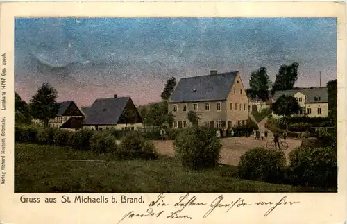 Gruss aus St. Michaelis bei Brand - Luna Ansichtskarte -631602