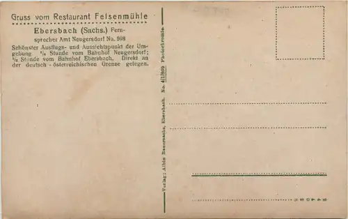 Felsenmühle Restaurant, Ebersbach Sachs. -506052