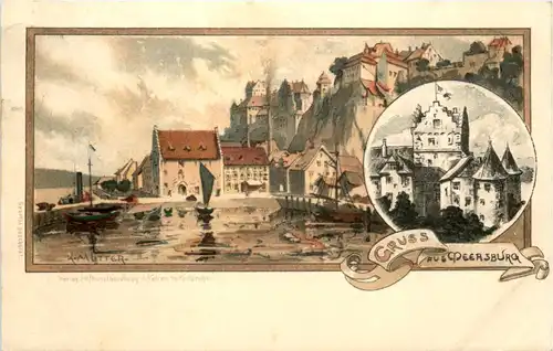 Gruss aus Meersburg - Litho Künstler AK K. Mutter -631722