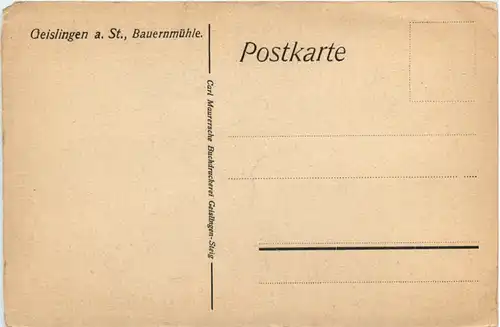 Geislingen a. St. - Bauernmühle -494426