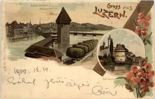 Gruss aus Luzern - Litho Künzli -494466