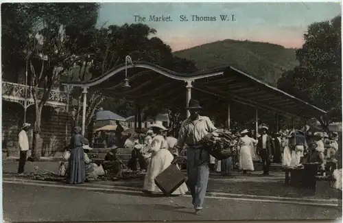 St. Thomas - W.I. - The Market -494486