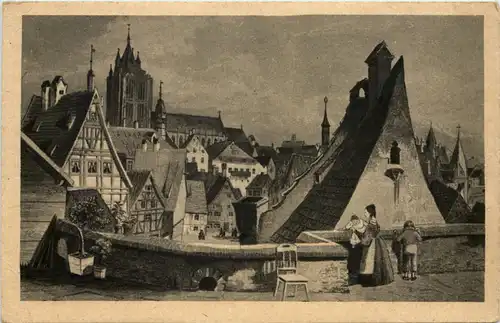 Ulm von der Wilhlemshöhe 1840 -634024