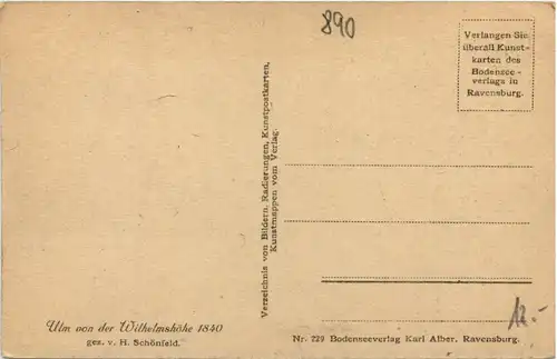 Ulm von der Wilhlemshöhe 1840 -634024