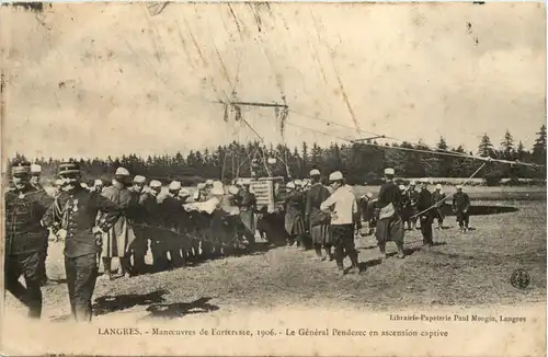 Langres - Manoevres de Fortresse 1906 - Ballon -633250