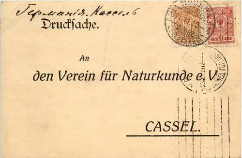 Druchsache Verein für Naturkunde Cassel - Russland -634738